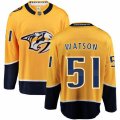 Nashville Predators #51 Austin Watson Fanatics Branded Gold Home Breakaway NHL Jersey
