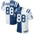 Indianapolis Colts #88 Marvin Harrison Elite Royal Blue White Split Fashion NFL Jersey