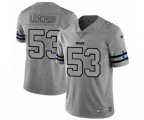 Indianapolis Colts #53 Darius Leonard Limited Gray Team Logo Gridiron Football Jersey