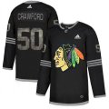 Chicago Blackhawks #50 Corey Crawford Black Authentic Classic Stitched NHL Jersey