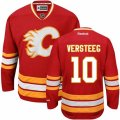 Calgary Flames #10 Kris Versteeg Premier Red Third NHL Jersey