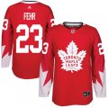 Toronto Maple Leafs #23 Eric Fehr Premier Red Alternate NHL Jersey