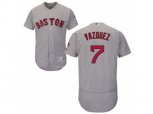 Boston Red Sox #7 Christian Vazquez Grey Flexbase Authentic Collection MLB Jersey