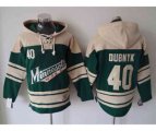 Minnesota wilds #40 Devan Dubnyk Cream-Green Pullover Hooded