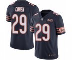 Chicago Bears #29 Tarik Cohen Navy Blue Team Color 100th Season Limited Football Jersey