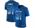 Dallas Cowboys #31 Byron Jones Limited Royal Blue NFC 2019 Pro Bowl NFL Jersey