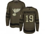 Adidas St. Louis Blues #19 Jay Bouwmeester Green Salute to Service Stitched NHL Jersey