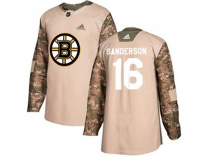 Adidas Boston Bruins #16 Derek Sanderson Camo Authentic 2017 Veterans Day Stitched NHL Jersey