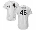 Chicago White Sox #46 Ivan Nova White Home Flex Base Authentic Collection Baseball Jersey