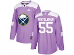 Adidas Buffalo Sabres #55 Rasmus Ristolainen Purple Authentic Fights Cancer Stitched NHL Jersey