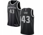 Detroit Pistons #43 Grant Long Swingman Black NBA Jersey - City Edition