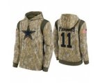Dallas Cowboys #11 Micah Parsons Camo 2021 Salute To Service Therma Performance Pullover Hoodie