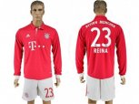 Bayern Munchen #23 Reina Home Long Sleeves Soccer Club Jersey
