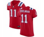 New England Patriots #11 Julian Edelman Red Alternate Vapor Untouchable Elite Player Football Jersey