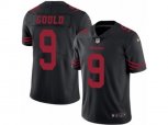 San Francisco 49ers #9 Robbie Gould Limited Black Rush NFL Jersey