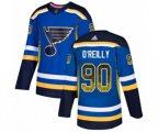 Adidas St. Louis Blues #90 Ryan O'Reilly Authentic Blue Drift Fashion NHL Jersey
