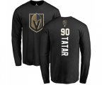 Vegas Golden Knights #90 Tomas Tatar Black Backer Long Sleeve T-Shirt