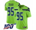 Seattle Seahawks #95 L.J. Collier Limited Green Rush Vapor Untouchable 100th Season Football Jersey