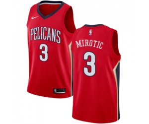 New Orleans Pelicans #3 Nikola Mirotic Swingman Red NBA Jersey Statement Edition