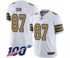New Orleans Saints #87 Jared Cook Limited White Rush Vapor Untouchable 100th Season Football Jersey