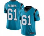 Carolina Panthers #61 Matt Paradis Limited Blue Rush Vapor Untouchable Football Jersey