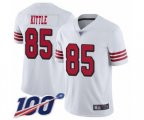 San Francisco 49ers #85 George Kittle Limited White Rush Vapor Untouchable 100th Season Football Jersey