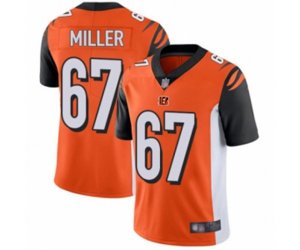 Cincinnati Bengals #67 John Miller Orange Alternate Vapor Untouchable Limited Player Football Jersey