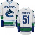 Vancouver Canucks #51 Troy Stecher Authentic White Away NHL Jersey