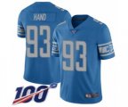 Detroit Lions #93 Da'Shawn Hand Blue Team Color Vapor Untouchable Limited Player 100th Season Football Jersey