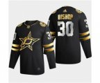 Dallas Stars #30 Ben Bishop Black Golden Edition Limited Stitched Hockey Jersey
