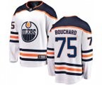 Edmonton Oilers #75 Evan Bouchard Authentic White Away Fanatics Branded Breakaway NHL Jersey