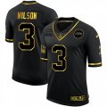 Seattle Seahawks #3 Russell Wilson Olive Gold Nike 2020 Salute To Service Limited Jersey