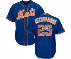 New York Mets #25 Adeiny Hechavarria Authentic Royal Blue Team Logo Fashion Cool Base Baseball Jersey