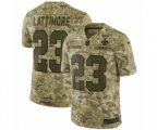 New Orleans Saints #23 Marshon Lattimore Limited Camo 2018 Salute to Service NFL Jersey