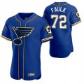St. Louis Blues #72 Justin Faulk 2020 NHL x MLB Crossover Edition Baseball Jersey Blue