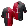 San Francisco 49ers #11 Brandon Aiyuk Nike Scarlet Black Split Two Tone Jersey