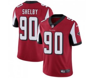 Atlanta Falcons #90 Derrick Shelby Red Team Color Vapor Untouchable Limited Player Football Jersey