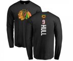 Chicago Blackhawks #9 Bobby Hull Black Backer Long Sleeve T-Shirt