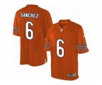 Chicago Bears #6 Mark Sanchez Limited Orange Alternate NFL Jersey