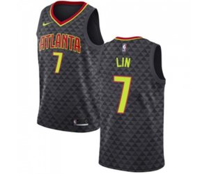 Atlanta Hawks #7 Jeremy Lin Swingman Black Basketball Jersey - Icon Edition