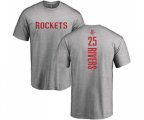 Houston Rockets #25 Austin Rivers Ash Backer T-Shirt