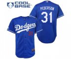 Los Angeles Dodgers #31 Joc Pederson Replica Royal Blue Cool Base Baseball Jersey