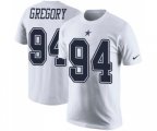Dallas Cowboys #94 Randy Gregory White Rush Pride Name & Number T-Shirt
