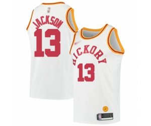 Indiana Pacers #13 Mark Jackson Swingman White Hardwood Classics Basketball Jersey