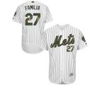 New York Mets #27 Jeurys Familia Authentic White 2016 Memorial Day Fashion Flex Base MLB Jersey