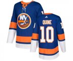 New York Islanders #10 Alan Quine Authentic Royal Blue Home NHL Jersey