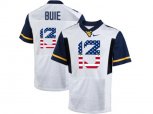 2016 US Flag Fashion West Virginia Mountaineers Andrew Buie #13 College Football Limited Jersey - White