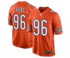 Chicago Bears #96 Akiem Hicks Game Orange Alternate Football Jersey