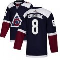 Colorado Avalanche #8 Joe Colborne Authentic Navy Blue Alternate NHL Jersey