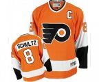 CCM Philadelphia Flyers #8 Dave Schultz Premier Orange Throwback NHL Jersey